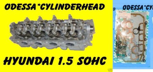 Fits hyundai accent scoupe 1.5 sohc 12 valve cylinder head&amp;gaskets no core