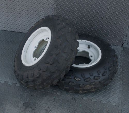 Dunlop kt851 front tires aluminum wheels rims yamaha banshee yfz450 raptor v-28