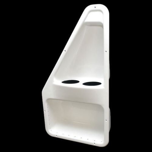 Harris 647-39947 white plastic hatch boat storage box compartment cup holders