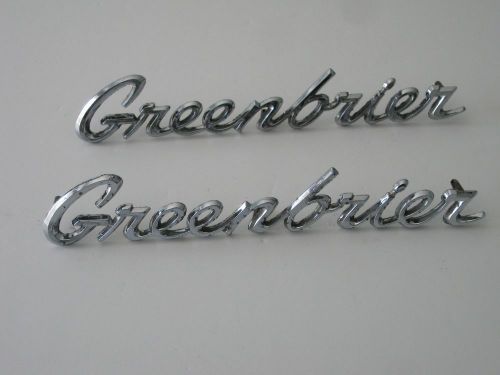 1960s chevrolet corvair greenbrier emblems maybe 1961 1962 1963 1964 65 or 70 72