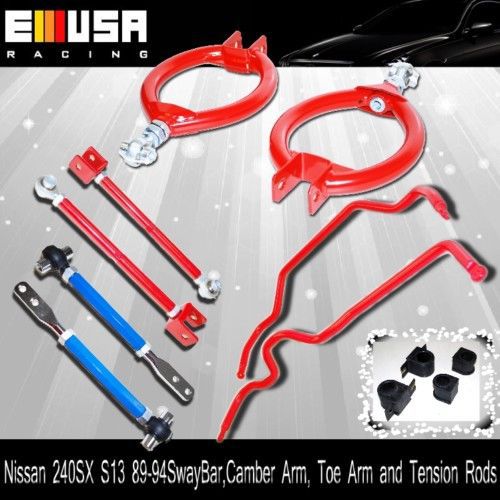 For nissan 240sx s13 89-91 92-94 swaybar,camber arm,toe arm&amp;tension rods