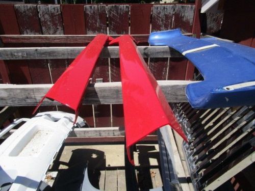 05-09 mustang roush rocker panel kit (new) painted red d3 color match