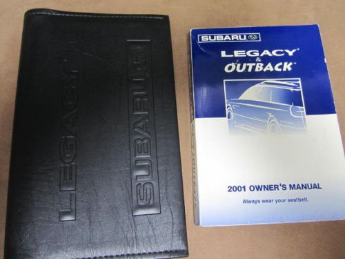 2001 subaru outback &amp; legacy owners manual 01 free shipping
