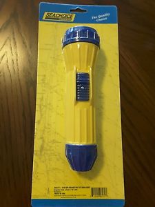 Z58 weatherproof yellow and blue heavy duty plastic flashlight for boats
