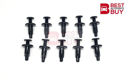 Rocker panel moulding lock clip 10x fit honda accord odyssey cr-v prelude 90-02