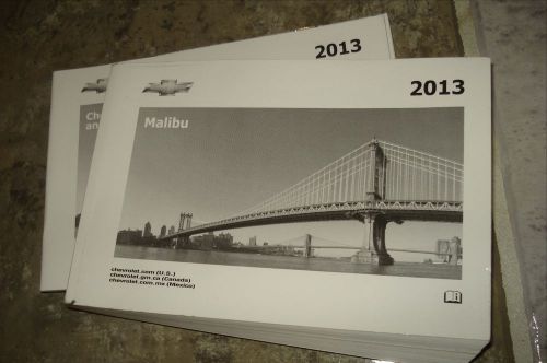 2013 chevrolet malibu owners manual packet set very nice