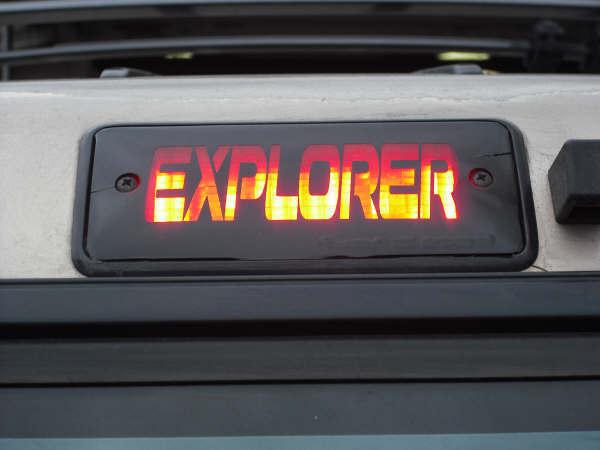 Ford explorer 3rd brake light decal overlay saleen xp8 xp6 91 92 93 94