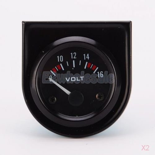 2x 52mm universal digital led 8-18v auto car volt voltmeter voltage gauge