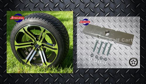 Club car ds golf cart lift kit + 14" wheels and 205/30-14 low profile tires