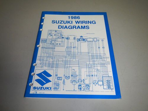 1986 suzuki atv motorcycle wiring diagrams book manual 99923-13861