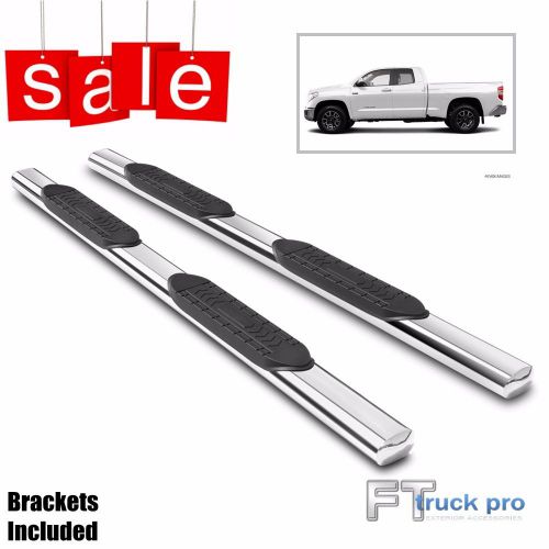 Sale new 07-16 toyota tundra double cab 5&#034; oval nerf bar side step running board
