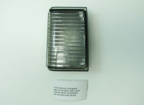 92 93 94 95 96 97 98 99 99 00 01 02 cadillac eldorado rh back up lamp light lens
