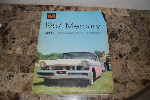 Vintage 1957 mercury sales brochure &#034;the big m&#034; booklet book car automobile