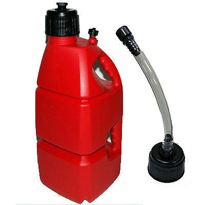 Rjs 5 gallon utility can w/ fill hose, black