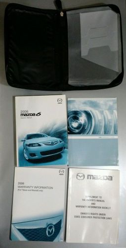 2006 mazda 6 owners manual with free priority shipping