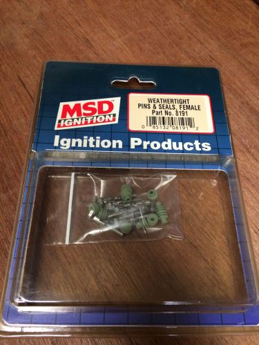 Nos msd ignition 8191 female weathertight replacement pins and seals (pkg of 10)