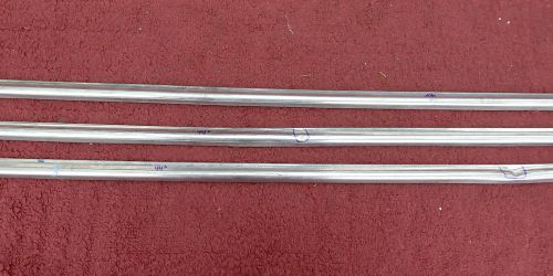 1955 ford customline stainless 44&#034; body moldings - lot of 3 pieces