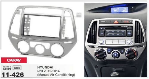 Carav 11-426 2din car radio dash kit panel for i-20 2012-2014 manual a/c
