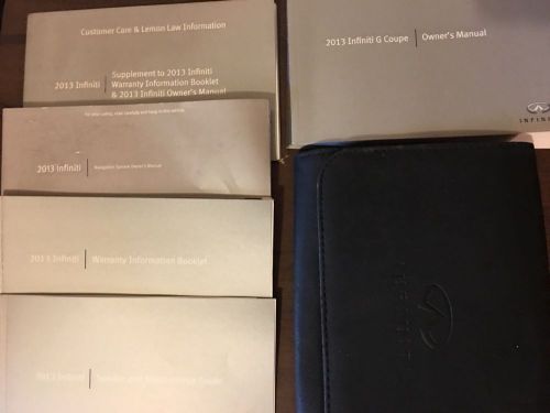 2013  infiniti g coupe owners manual