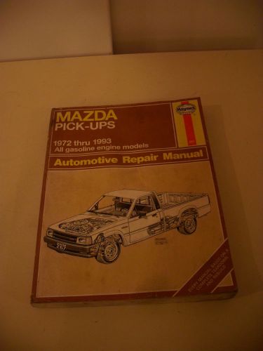 Haynes repair manual  mazda pick-ups 1972-1993