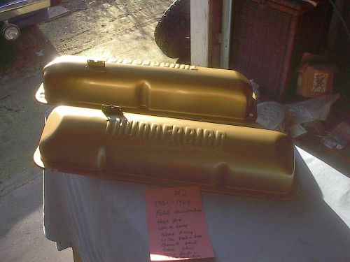1958-1964 ford 352-427 painted gold factory thunderbird valve covers  galaxie