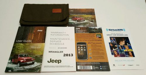 2013 jeep wrangler owners manual user guide  rubicon sahara unlimited 4x4 v6 3.6