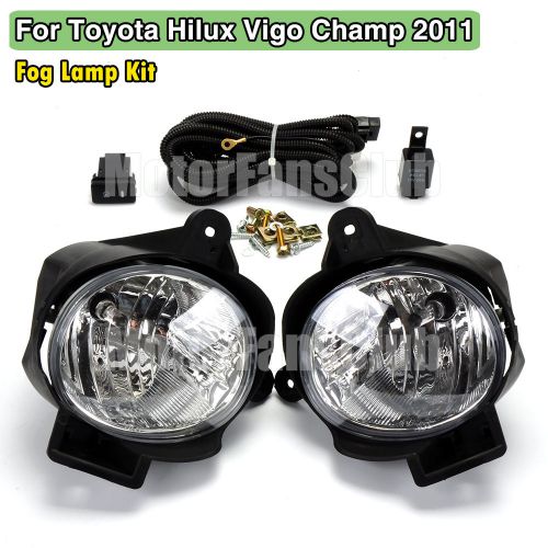 Fog lamp light kit for toyota vigo champ wiring relay harness + switch 2011 up