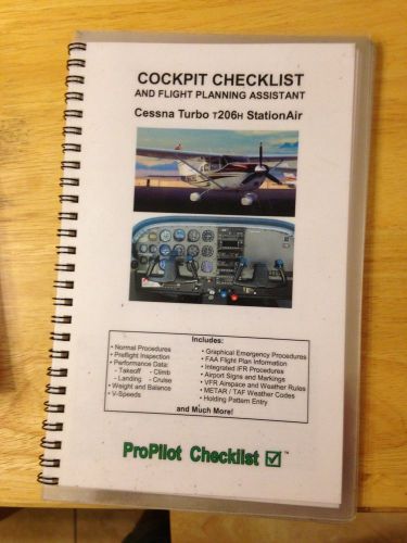 Cessna turbo t206h stationair  cockpit checklist
