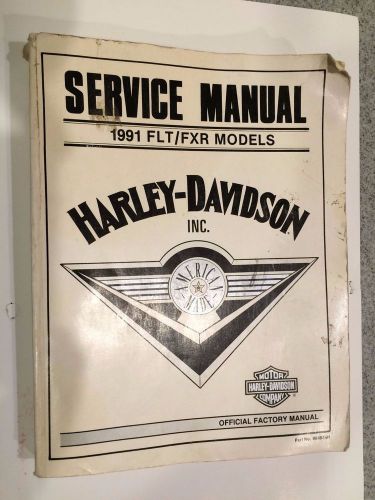 Harley davidson 1991 service manual flt/fxr models