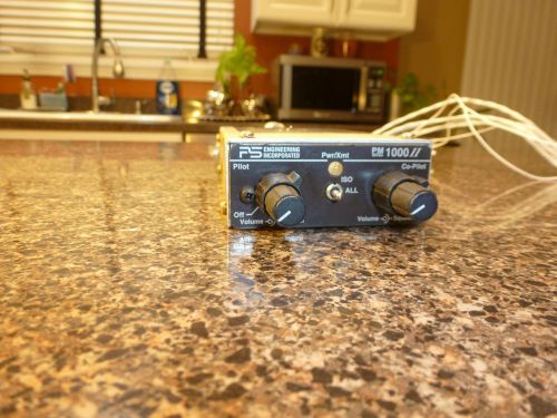 Ps engineering pm1000 ii panel mount intercom (rotax 912, jabiru 3300, lsa)