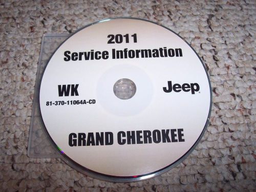 2011 jeep grand cherokee service repair manual cd laredo limited overland 5.7l