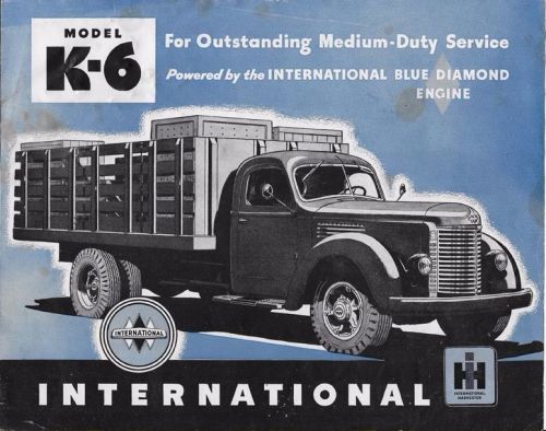 1940 - 1946 international k-6 truck brochure 4 pages