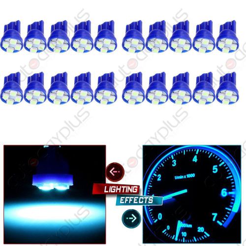 20x ice blue 3020 smd wedge led for toyota license plate light bulbs t10 194 168