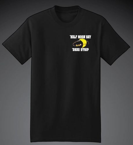 Hot rod rat  printed vintage halfmoon bay drag strip men's racing t-shirt