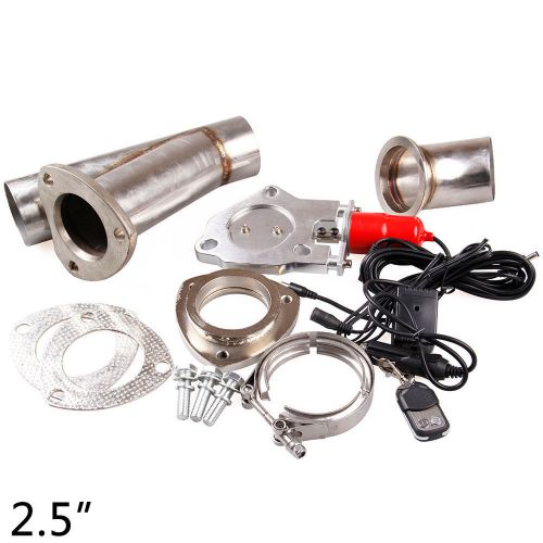 2.5&#034; electric stainless red cutout switch with remote control dump valve exhaust