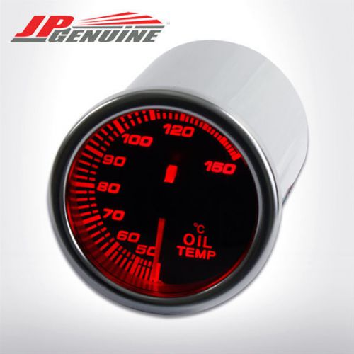2&#034; smoke-tinted 7 color shift led racing oil temperature gauge - universal