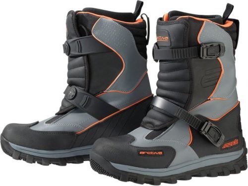 Arctiva mech boots comp9 snowmobile boots moisture wicking mens size 13 grey