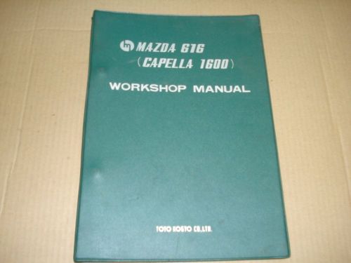 1971 mazda 616 (capella 1600) workshop manual