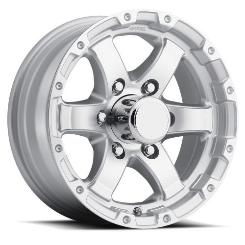 15x6 6-lug on 5.5" aluminum t08 trailer wheel - silver - t08-56655smls-wa5t81
