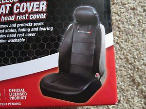 Mopar dodge sideless universal seat cover synthetic leather plasticolor