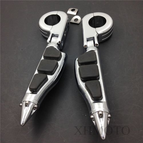 Rider 1.5" stiletto 4475 foot peg p-clamps for honda shadow ace magna valkyrie