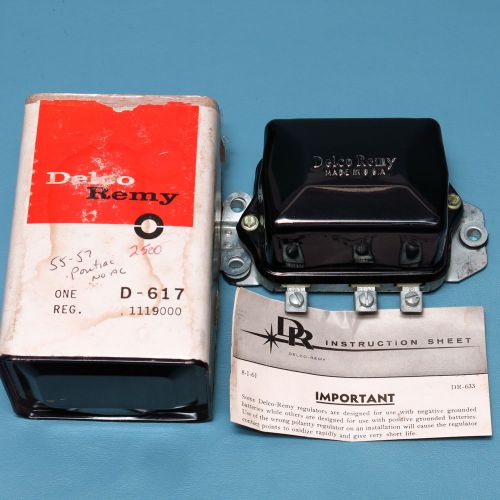Nos voltage regulator gm 1119000 delco d-617 1955 1956 1957 chevrolet date 4j