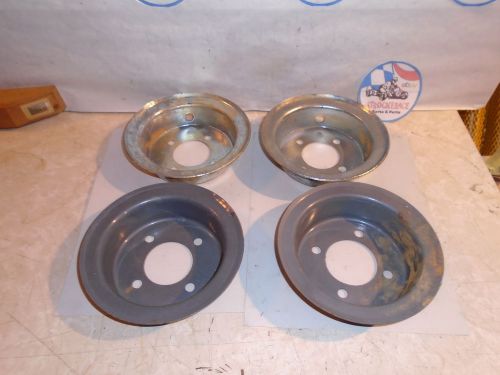 Vintage nos go kart 2-pc steel wheel 5" dia fun yard cart minibike drift trike