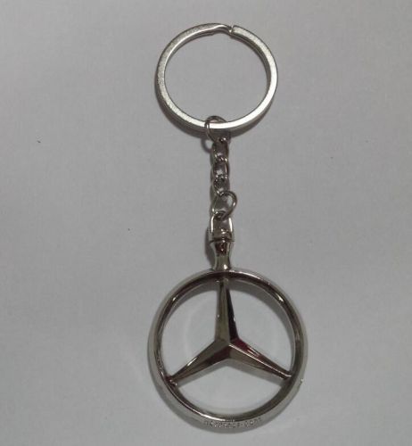 Metal key chain, the two sides, key chain key ring mercedes logo free shipping