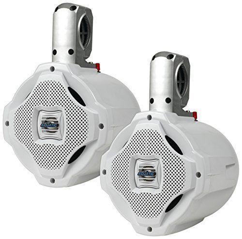 Lanzar aqawbpr65wt 6.5&#034; 1000-watt aquatic bluetooth marine wakeboard speakers