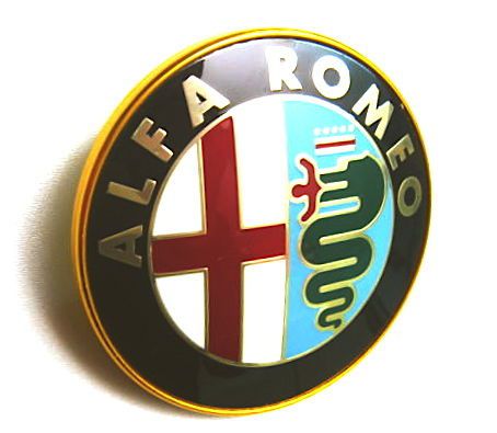 Alfa romeo spider 1983-1993 new original rear emblem