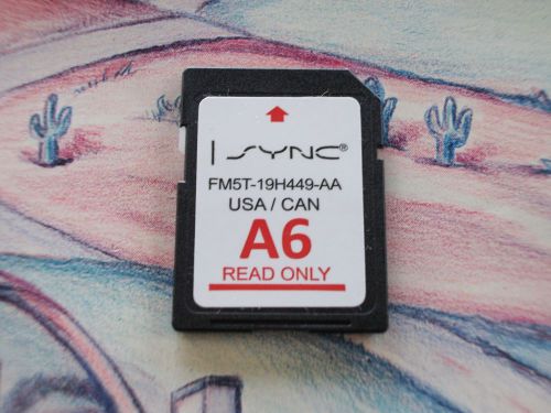 2011 - 2015 ford lincoln navigation a6 sd card fm5t-19h449-aa isync
