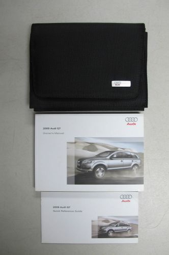 Genuine 2009 audi q7 owner&#039;s manual book set + wallet