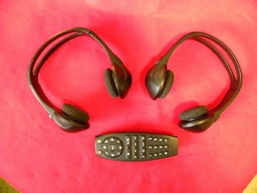2 wireless headphones &amp; 1 tv dvd remote for a gm vehicle entertainment system