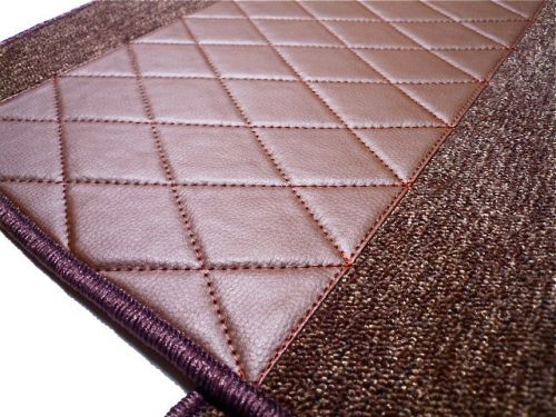 Full carpet set d. brown loop. for triumph tr6 rhd